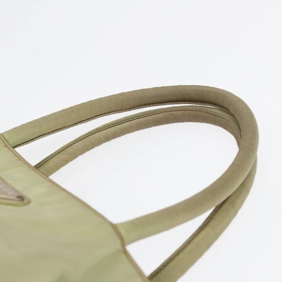 PRADA Tote Bag Nylon Silver Pistachio Green - Picture 10 of 14